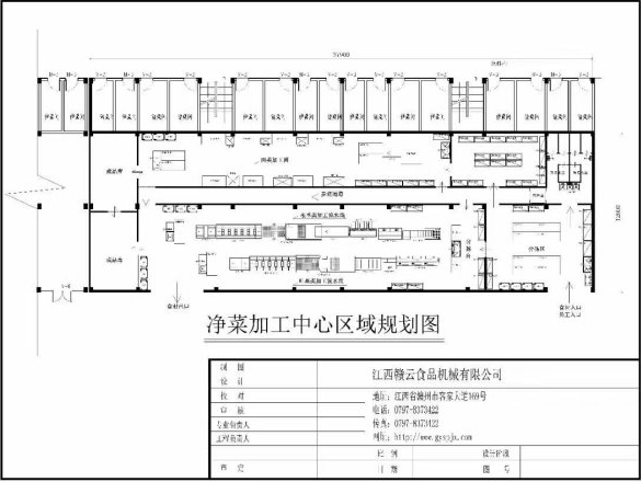 净菜加工中心区域方案图-中央厨房设计